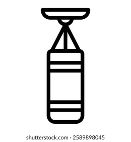 Punching Bag Vector Line Icon Design For Personal And Commercial Use