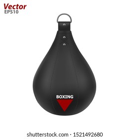 Punching bag in vector on white background.Punching bag for speed vector illustration.