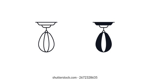 Ícone de bola de perfuração com fundo branco vetor ilustração stock