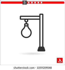 punching ball vector icon