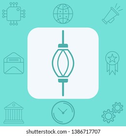 Punching ball vector icon sign symbol