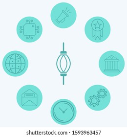Punching ball vector icon sign symbol