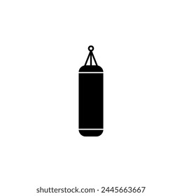 Punching Boxing Bag flat vector icon. Simple solid symbol isolated on white background