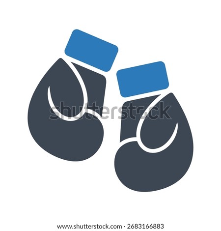 Punching gloves or Hand glove icon. Boxing gloves icon