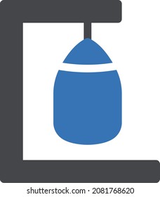 ilustración vectorial de punzonado aislada en un fondo transparente. iconos vectoriales de glifo para el concepto o gráficos web.