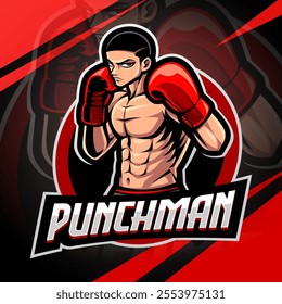 Punchman esport mascot logo design