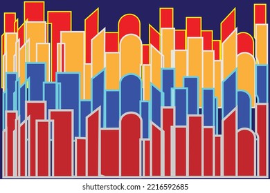 Punchy Colorful Abstract Vector Geometric HD Background Design make with Composition of  Geometric  Shape and Color, Punchy Abstract Background use for Support any Creative Design Project.