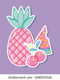 Punchy pastel fruits