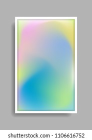 Punchy pastellfarbener minimaler, dynamischer Farbverlauf-abstrakter Vektorhintergrund