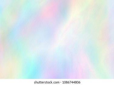 Punchy pastel trendy background. Magic wallpaper. Holographic Foil. Fantasy retro 80s, 90s. Very beautiful iridescent wall. Rainbow texture.
