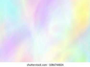 Punchy pastel trendy background. Magic wallpaper. Holographic Foil. Fantasy retro 80s, 90s. Very beautiful iridescent wall. Rainbow texture.
