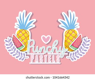 Punchy pastel trendy concept