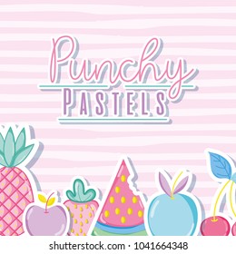 Punchy pastel trendy concept