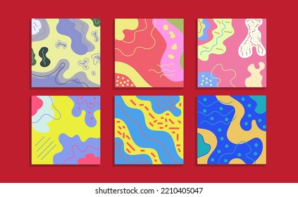 Punchy Vector with Abstract Pattern Elements. Can be used as social media template