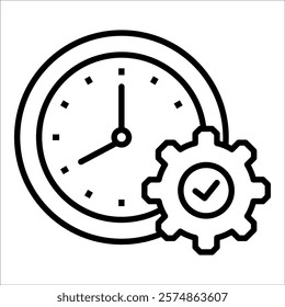 Punctuality Icon Element For Design