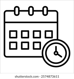 Punctuality Icon Element For Design