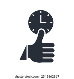 Punctuality icon. vector.Editable stroke.linear style sign for use web design,logo.Symbol illustration.
