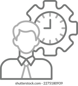 Icono de vector de puntualidad. Se puede usar para imprimir, móviles y aplicaciones web.