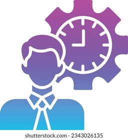Icono de vector de puntualidad. Se puede usar para imprimir, móviles y aplicaciones web.