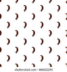 Punctuation mark right parenthesis from latin alphabet with numbers and symbols made of dark melted chocolate