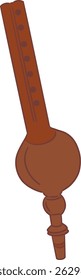 Pungi or bin ,Indian music instrument outline drawing clipart