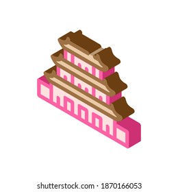 puning temple, china isometric icon vector. puning temple, china sign. isolated symbol illustration
