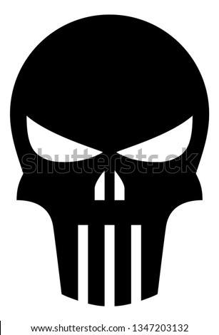 Punisher Skull Vector Icon