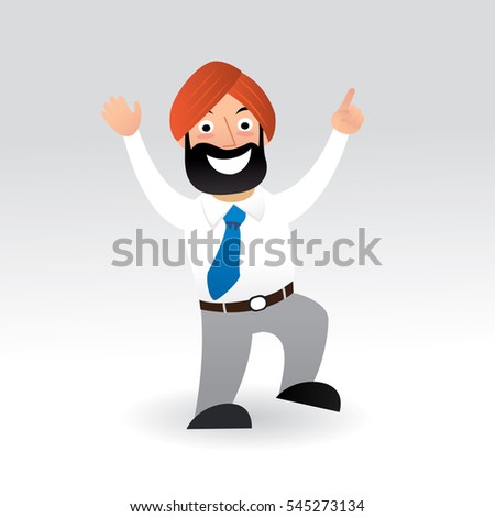 punjabi executive doing bhangra