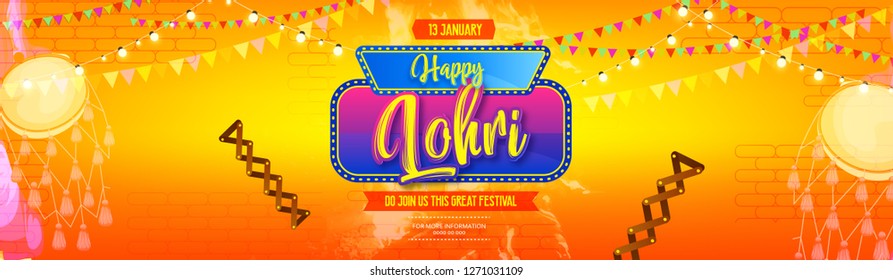 Punjabi festival lohri celebration bonfire background
