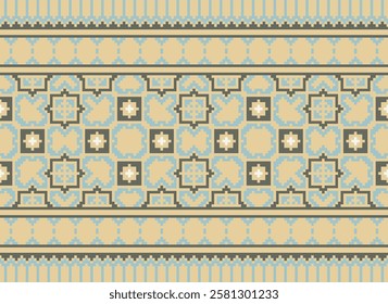 Punjabi Pattern Seamless Native American, Motif embroidery, Pixel Ikat embroidery vector Design for Print egyptian hieroglyphs tibetan geo pattern