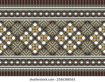 Punjabi Pattern Seamless Native American, Motif embroidery, Pixel Ikat embroidery vector Design for Print scandinavian pattern saree ethnic nativity gypsy pattern