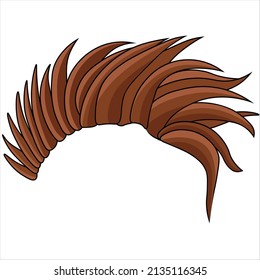 Punk hairstyle, , Which can be used as accessories, traits, assets,  which could be placed on any head character and use it as traits for your nft collection.