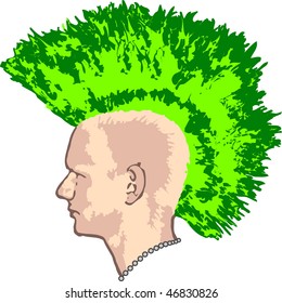 Punk head profile