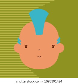 Punk man avatar