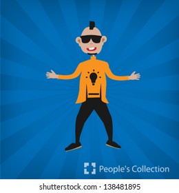 punk man illlustration