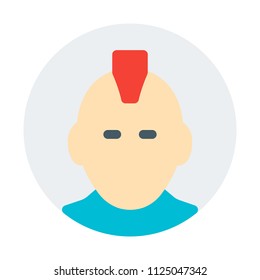 punk in mohawk hairstyle