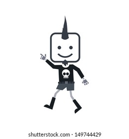 punk music guy wave hand
