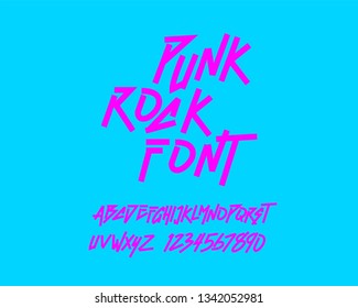 Punk Rock Font Set