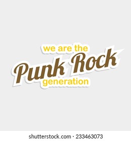 punk rock music generation