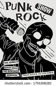 Punk Rock Show Gig Poster Flyer Template