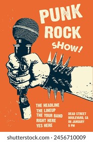 Punk Rock Show Gig Poster Flyer Template