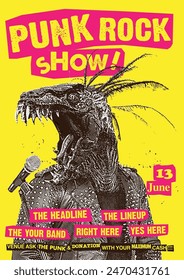 Punk Rock Show Gig Poster Flyer Template