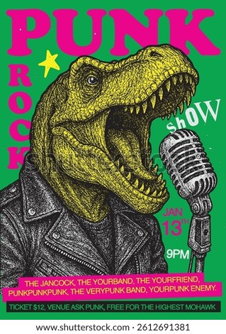 Punk Rock Show Gig Poster Flyer Template