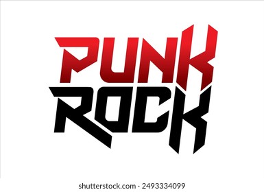 punk rock typography design vector, for t-shirt, poster and other uses