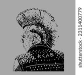 Punk Rocker with Mohawk Hair and Studs Jacket