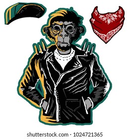Punk-Rocker-Einfachheit einzeln