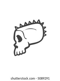 Punk Skull Stock Vector (Royalty Free) 5089291 | Shutterstock