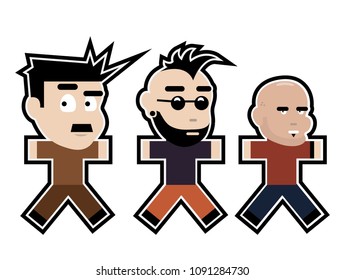 Punk style character