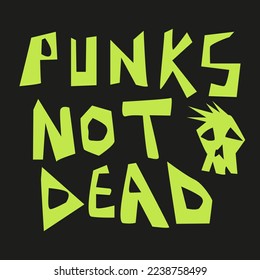 PUNK STYLE DIGITAL ARTWORK VECTOR POSTER