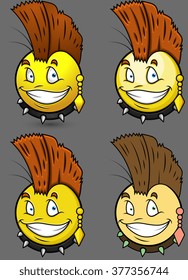 Punk Style Emoji Smiley Emoticon